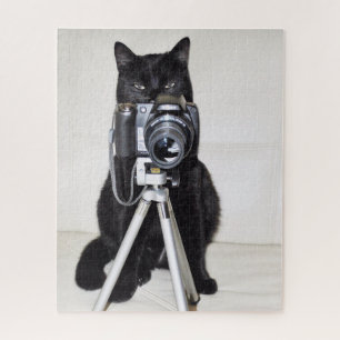 Cat with the camera jigsaw puzzle
