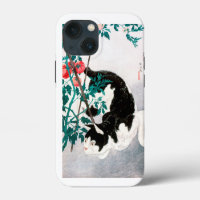 Cat with Tomato Plant (1931) by Hiroaki Takahashi