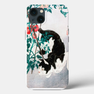 Cat with Tomato Plant (1931) by Hiroaki Takahashi iPhone 13 Case
