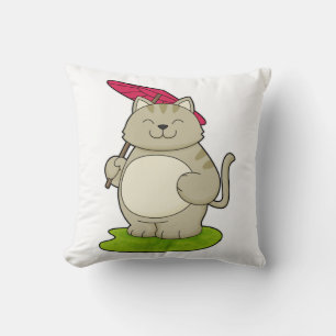 Cat with  Umbrella Cushion