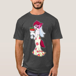 Cat with Wedding dress Bunch of Flower T-Shirt