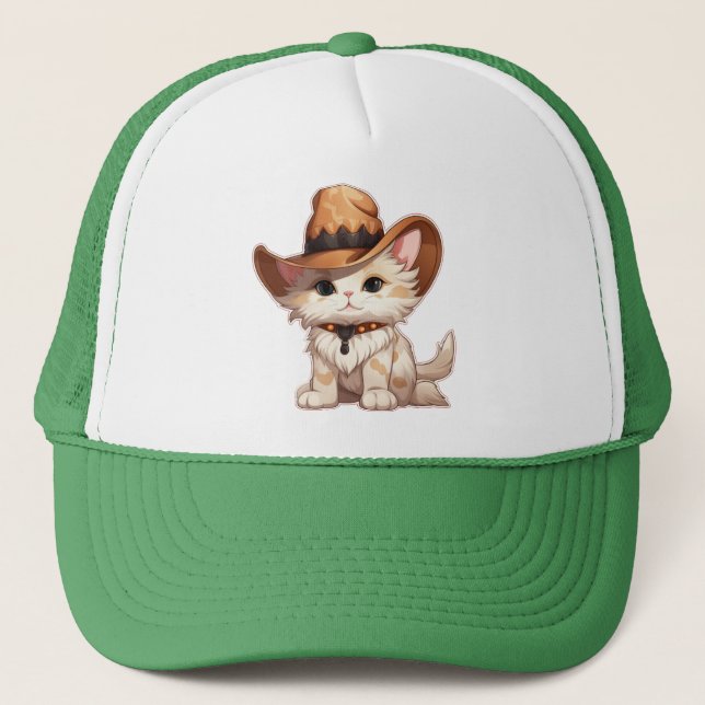 Cat with Western Hat Clipart-85247 (Front)
