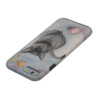 Cat with Yarn Illustration iPhone 6 Case