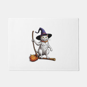 Cat Wizard Halloween Witch Mystical Cat Lovers _1 Doormat