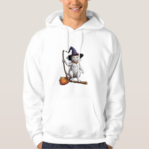 Cat Wizard Halloween Witch Mystical Cat Lovers _1 Hoodie
