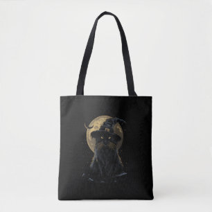 Cat Wizard Hat Funny Cute Witch Halloween Costume  Tote Bag