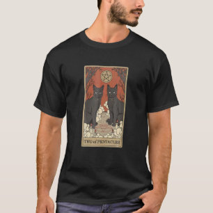 Cat Wo Of Pentacles And Wins Black Cat Cool T-Shirt