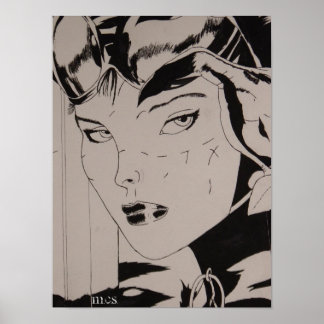 Cat Woman Poster