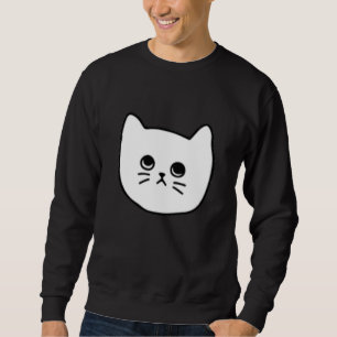 Cat   Women Men Teens Minimal Style Pattern Sweatshirt