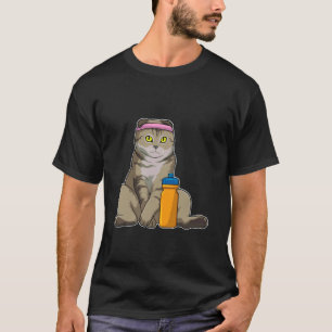 Cat Workout Gymnastics Fitness T-Shirt