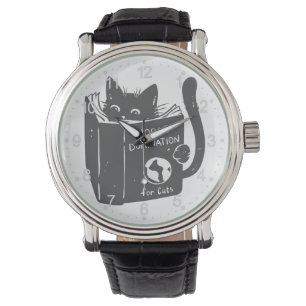 Cat world domination for cats - Choose back color Watch