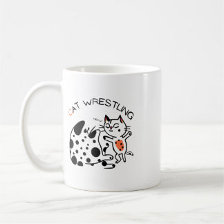 Cat Wrestling (Yanchan) Coffee Mug