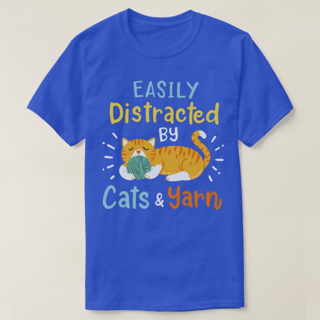 Cat Yarn Cats and Yarn T-Shirt (Design Front)
