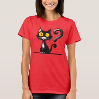 CAT yellow eyes -  T-Shirt