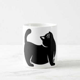 *Cat Yoga #10 Digital Art Coffee Mug