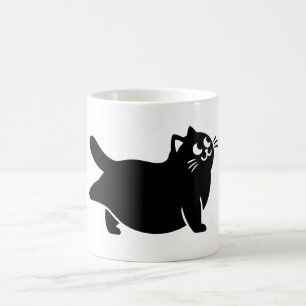 *Cat Yoga #15 Digital Art Coffee Mug