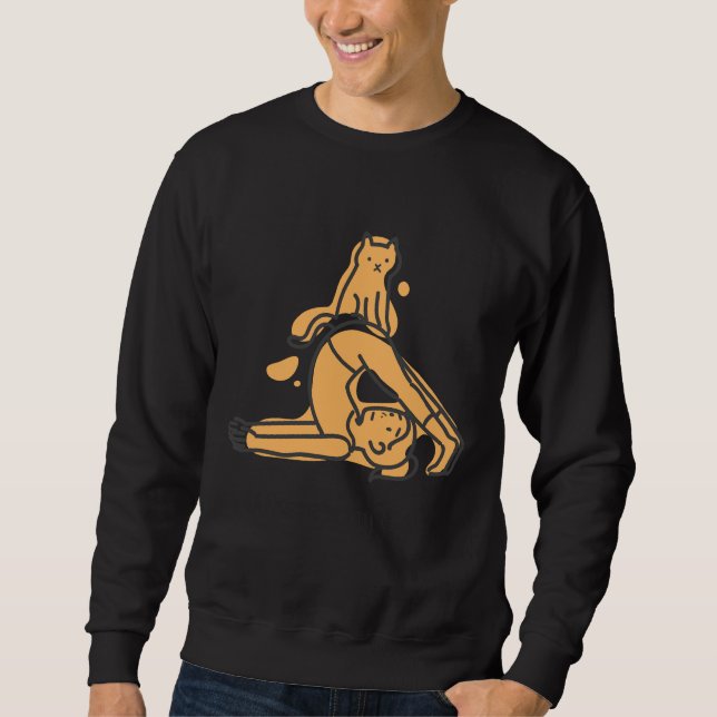 Cat Yoga 33 Sweatshirt (Front)