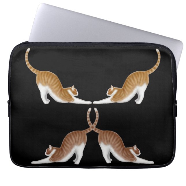 Cat Yoga Electronics Bag (Front)