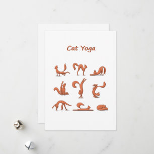 Cat Yoga Holiday Card