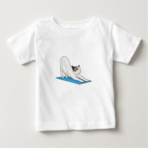 Cat Yoga Meditation Fitness Baby T-Shirt