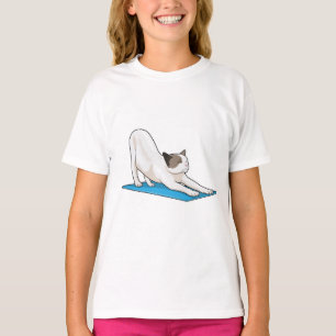 Cat Yoga Meditation Fitness T-Shirt