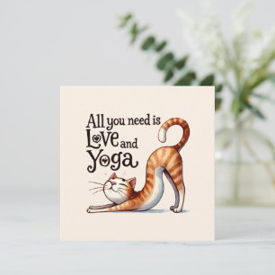 Cat Yoga Pose -All You Need Is Love and Yoga