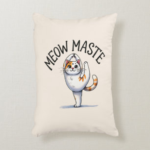 Cat Yoga Pose - Meow Maste Decorative Cushion
