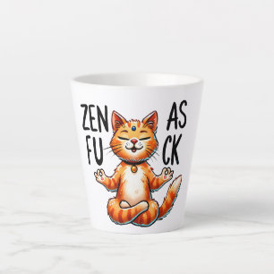 Cat Yoga Pose - Zen Latte Mug