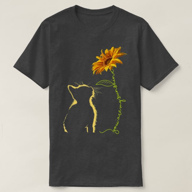 Cat You Are My Sunshine Cats  T-Shirt (Design Front)