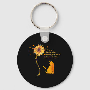 Cat You Are My Sunshine Sunflower In My Darkest Ho Key Ring