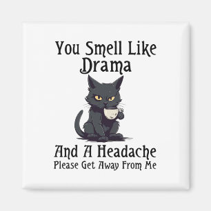 Cat You Smell Like Drama And A Headache Please Get Magnet