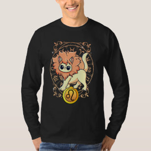 Cat Zodiac Leo Horoscope Astrology T-Shirt