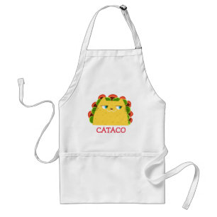 Cataco Apron Funny Cat Taco Cooking Gift