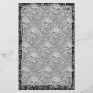 Catacombs Gothic Skull Stationery