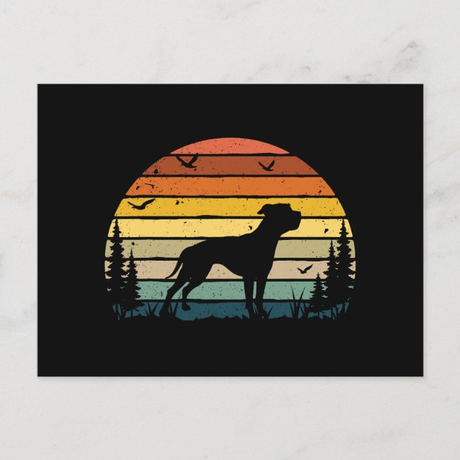 Catahoula Bulldog Life Better Mum Dad Dog Holiday Postcard (Front)