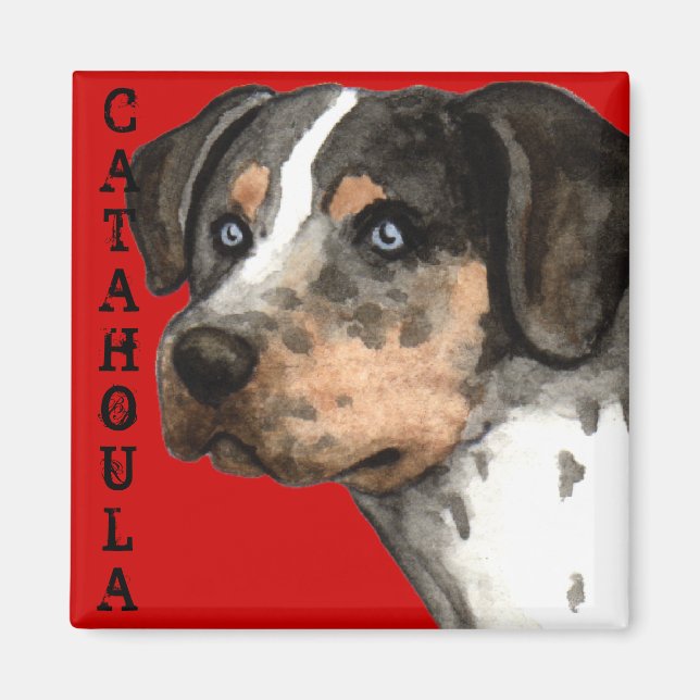 Catahoula Colour Block Magnet (Front)