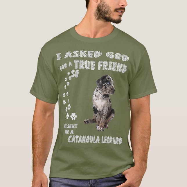 Catahoula Cur Dad Mum CLD Costume Catahoula Dog T-Shirt (Front)