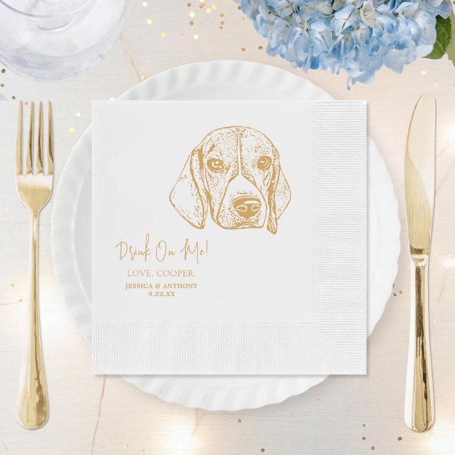 Catahoula Dog Custom Dog Wedding Napkins (Creator Uploaded)