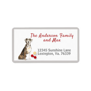 Catahoula Hound Toys Home Return Address  Label