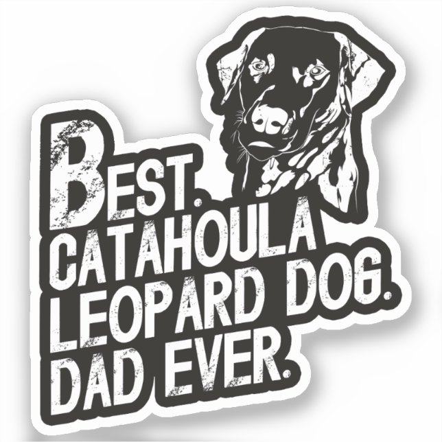 Catahoula Leopard Dad Ever, Dog Owner Vintage (Front)
