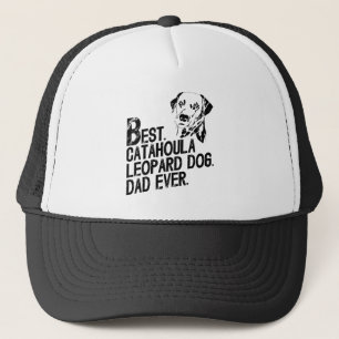 Catahoula Leopard Dad Ever, Dog Owner Vintage Trucker Hat
