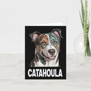 Catahoula Leopard Dog Art Pet Lovers For Men Women Card