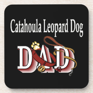 Catahoula Leopard Dog Dad Coaster