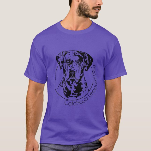 Catahoula Leopard Dog Dog Portrait T-Shirt (Front)