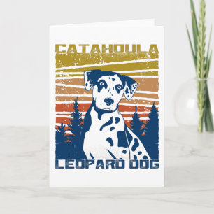 Catahoula Leopard Dog Gift Idea Card