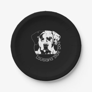 Catahoula Leopard Dog Lover Dad Mum Dog Owner Paper Plate