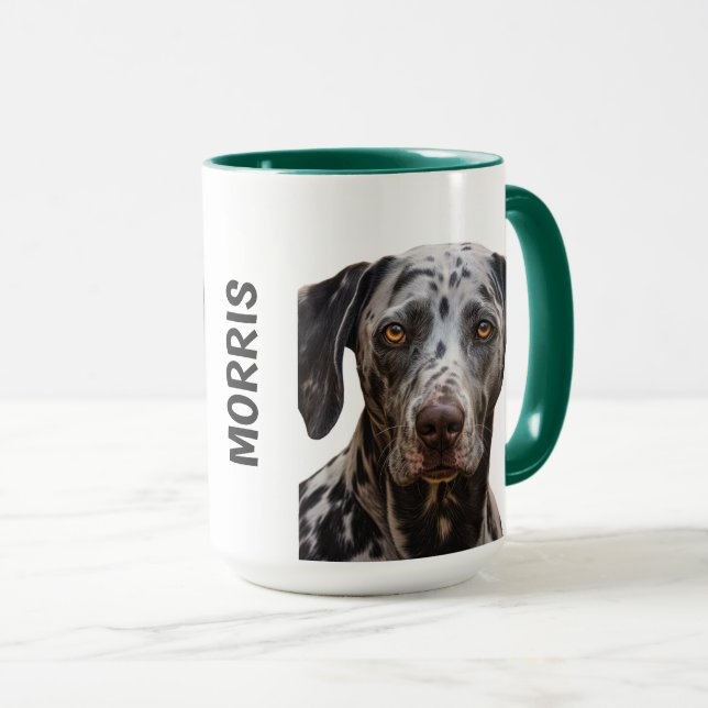 Catahoula Leopard Dog Personalised  Mug (Front Right)
