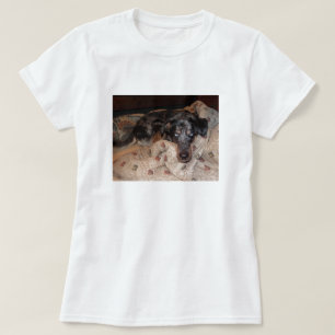 Catahoula Leopard Dog Snoozing T-Shirt