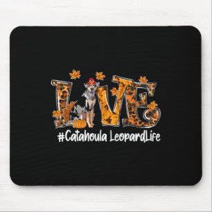 Catahoula Leopard Dog Turkey Funny Thanksgiving Lo Mouse Pad