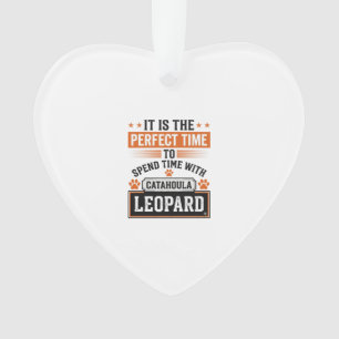 Catahoula Leopard Dog Vintage Time Shirt Design_1 Ornament